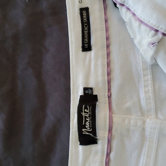 Ladies Nanette Lepore White skinny jeans, size 6 - Picture 5 of 10